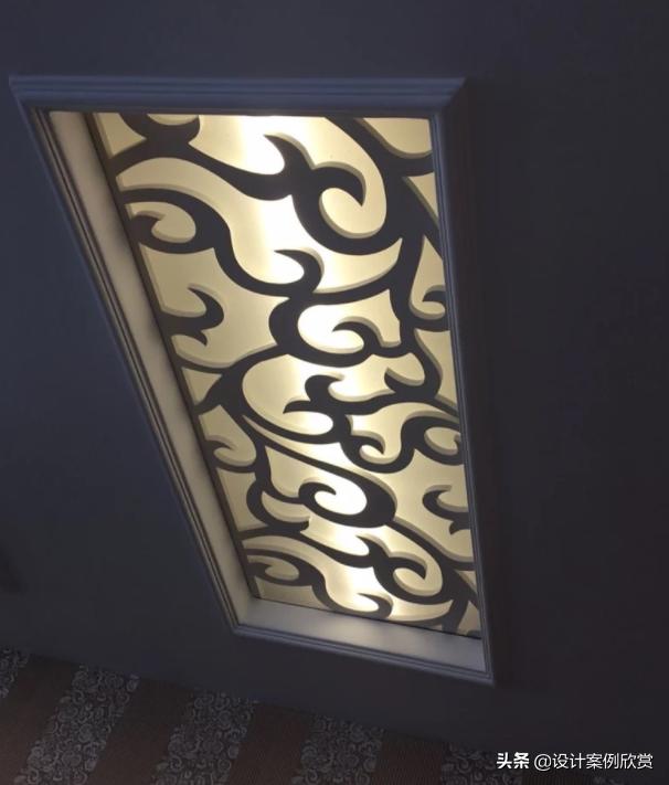 客厅吊顶镂空雕花效果图,镂空雕花板吊顶安装教程视频