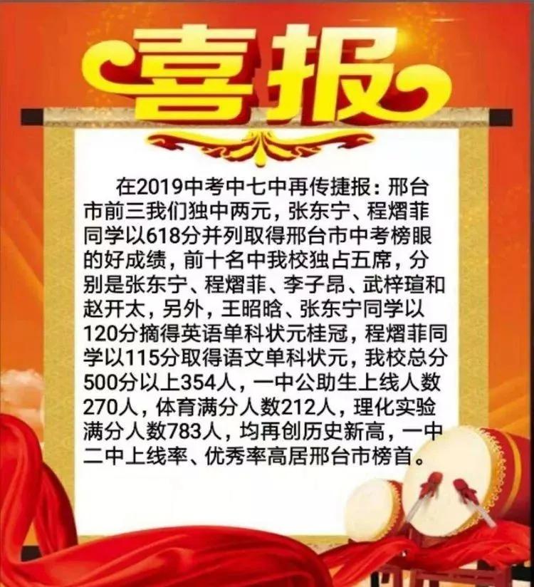 邢台初中小升初排名前十,邢台市初中名校