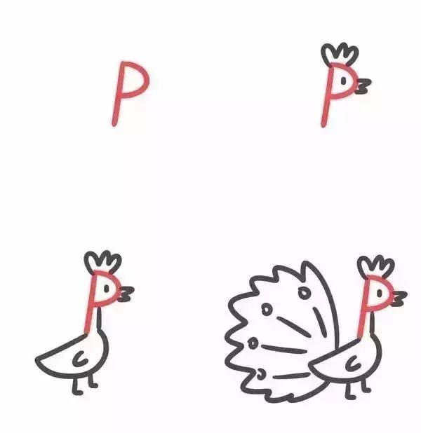 26个字母简笔画简单又好,26个英文字母简笔画大小写