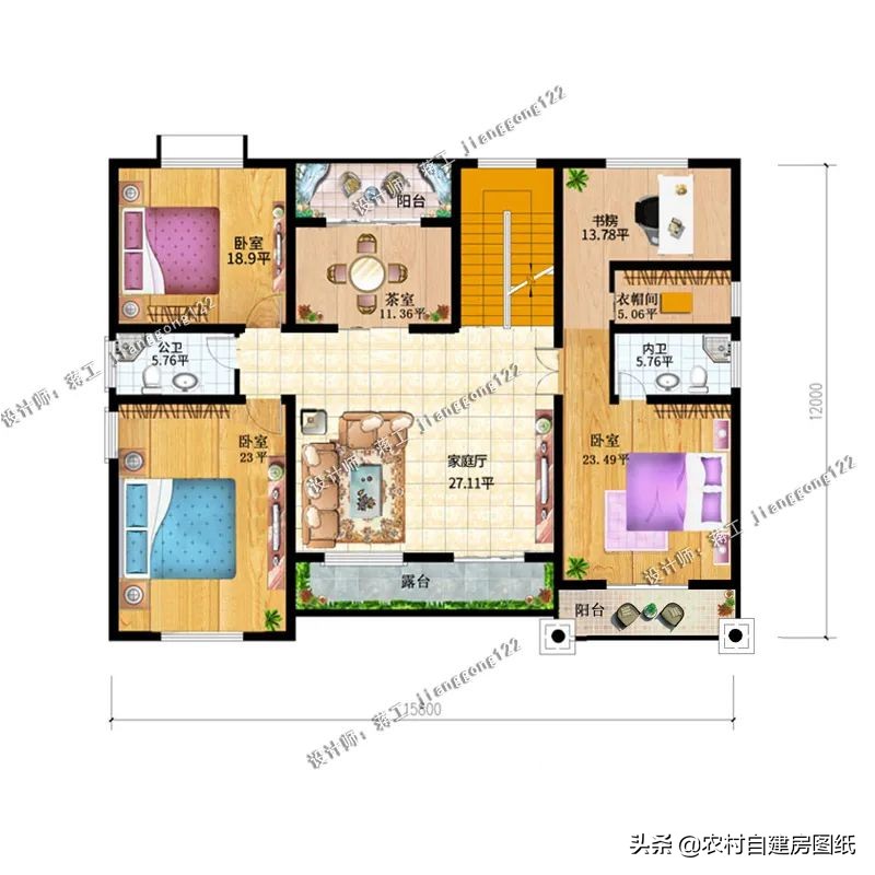 二层带车库露台农村别墅,带车库的二层农村小别墅实景房