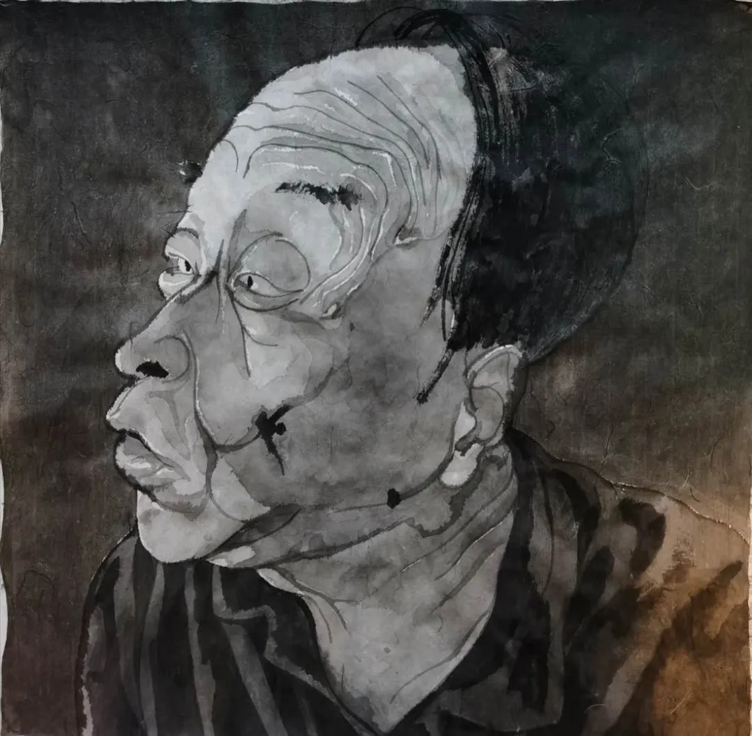 方增先水墨人物画作品欣赏图文,方力钧画自然风景