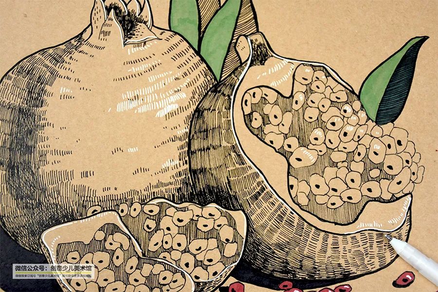 彩铅画8岁儿童画秋天风景,用彩铅画简单四个不同季节儿童画