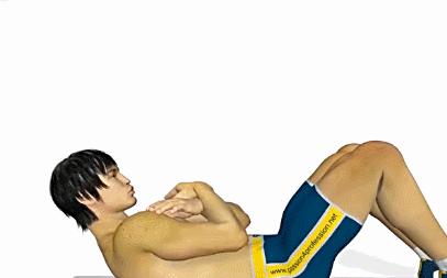 腹部卷腹锻炼方法图解,卷腹既能收腹又能锻炼腹部肌肉