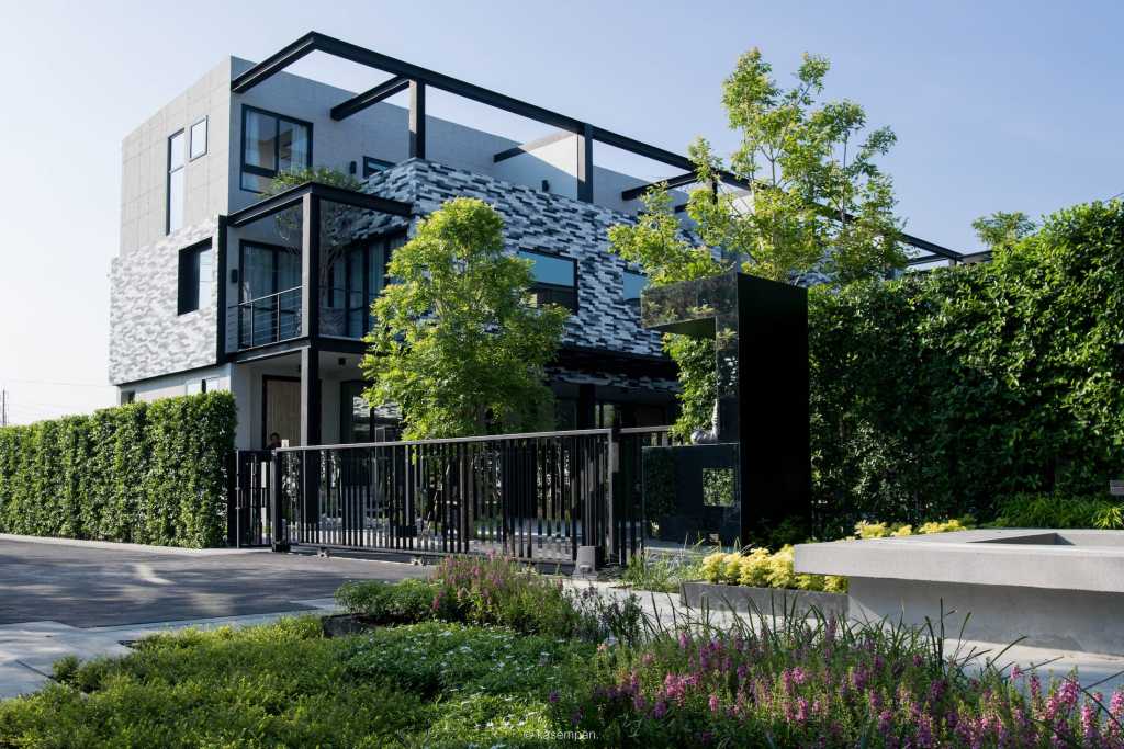 曼谷像素大厦住宅,泰国的绿色房子