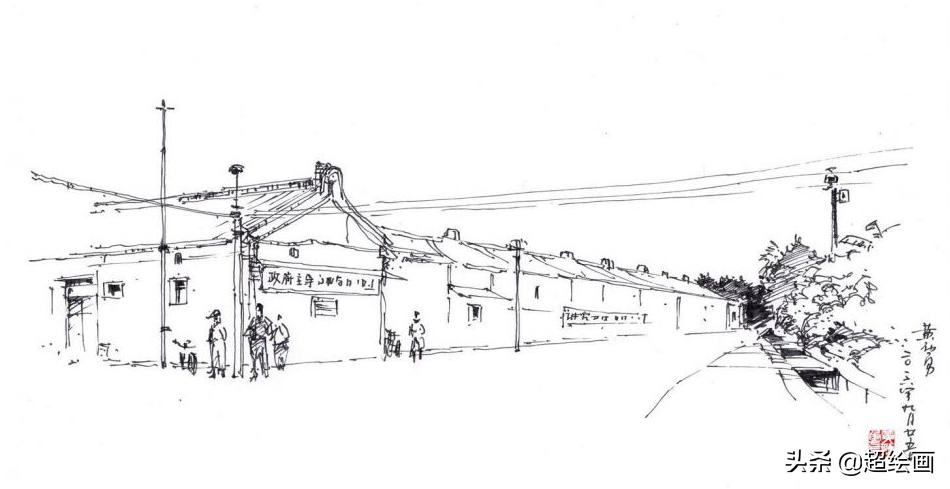 十大顶级钢笔画速写,钢笔速写100幅图片