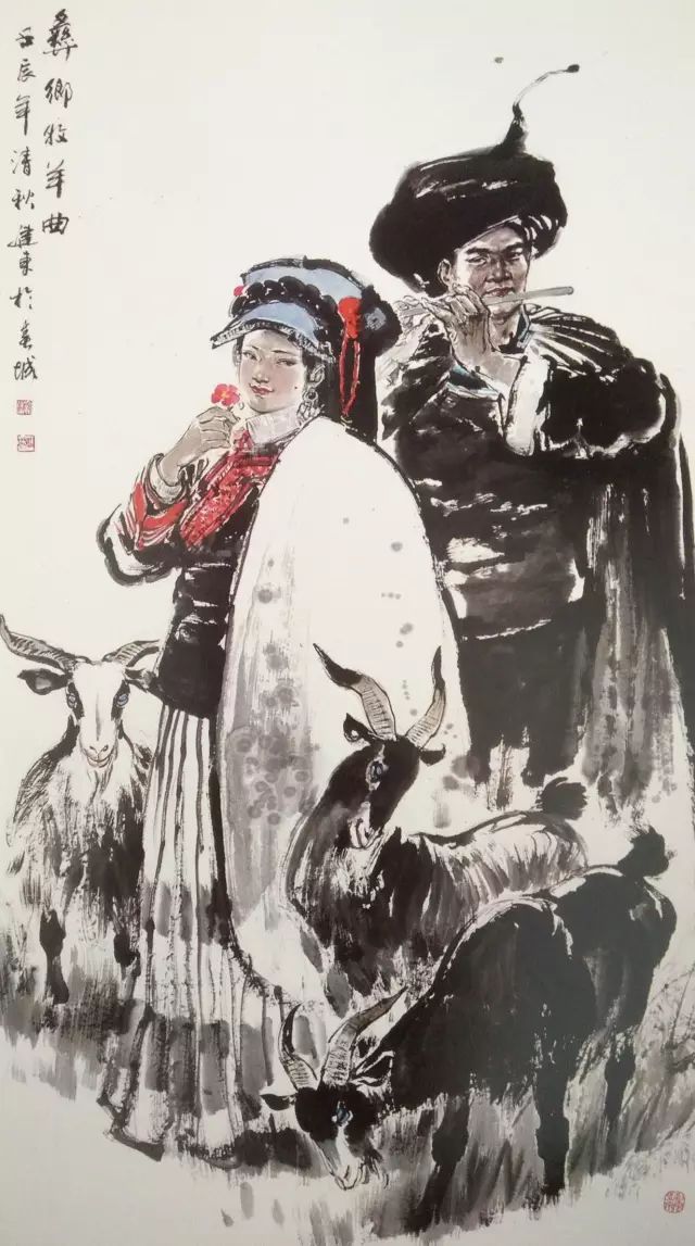 国画人物画作品教学,国画人物画画法技巧