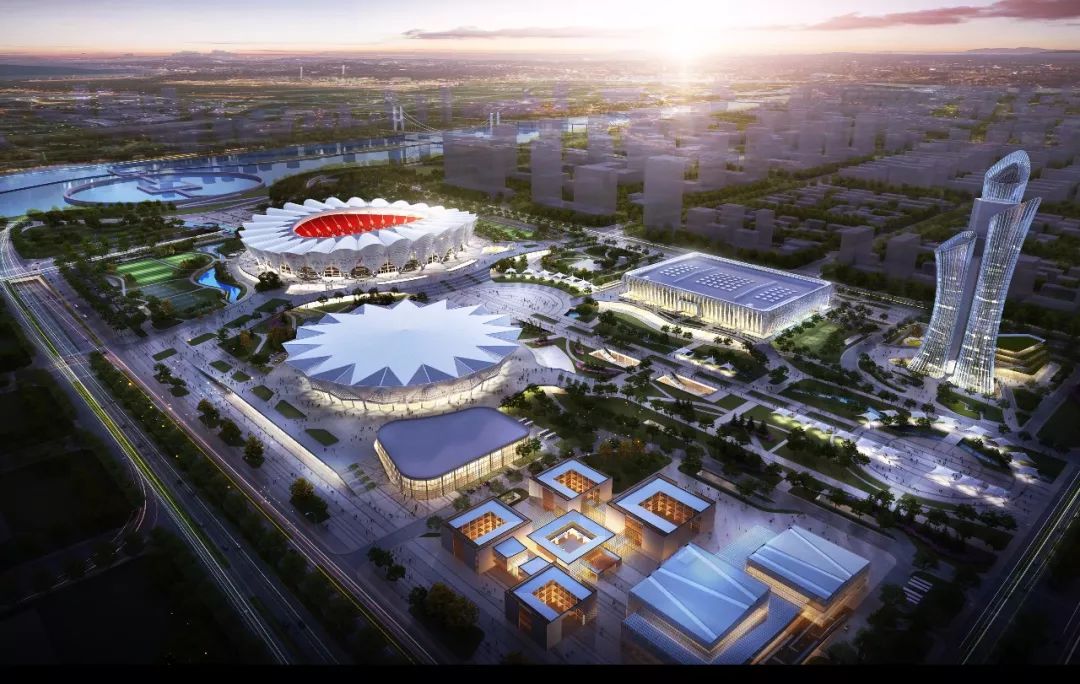 西安奥体中心修了哪些特点建筑,西安市奥体中心标志建筑