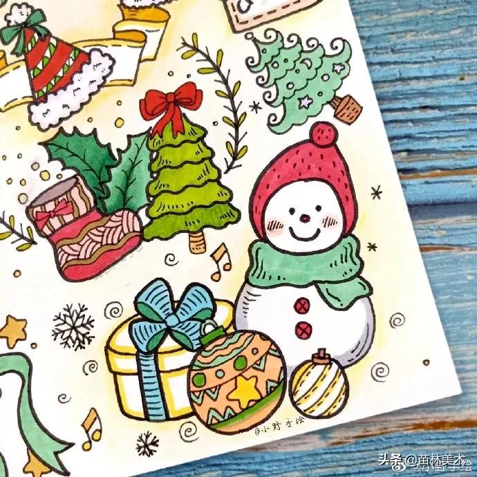 圣诞节的手抄报怎么画简单又好看,圣诞节美术手抄报