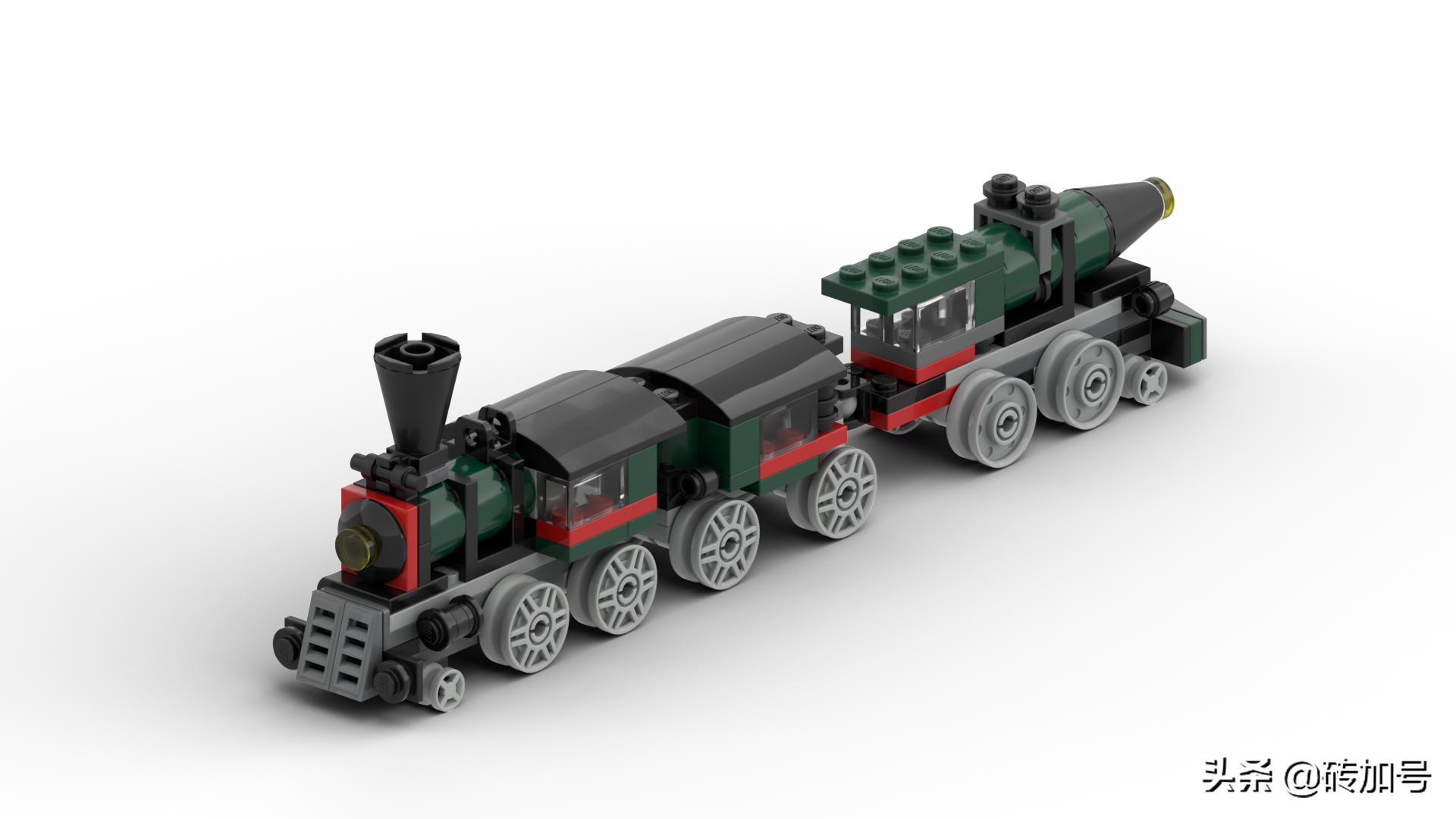 一套积木创意100种造型拼搭过程,百变造型拼搭积木