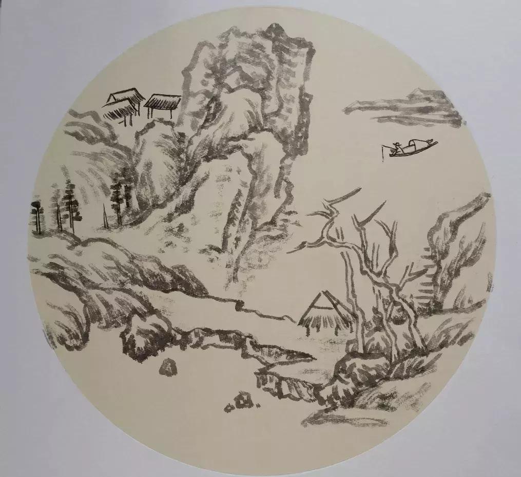 大师教你画山水画,山水画怎么画教程
