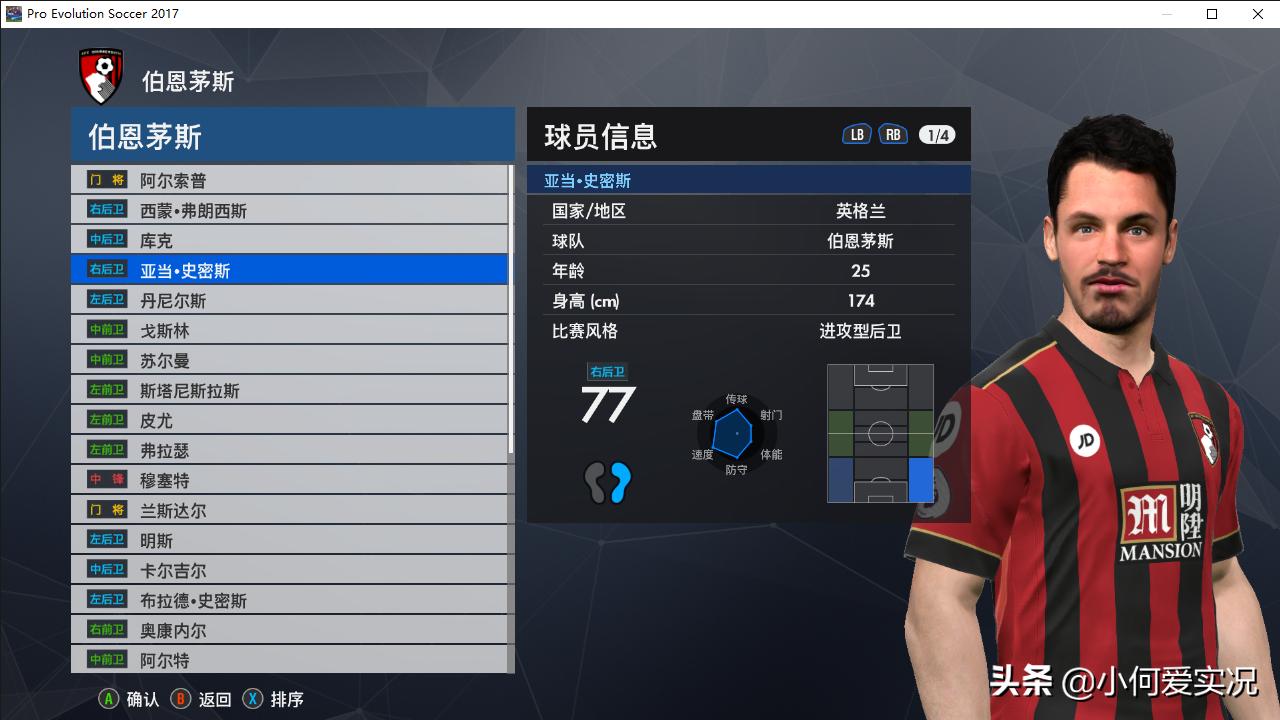 实况足球2017脸型更新,实况足球2017好用的球员