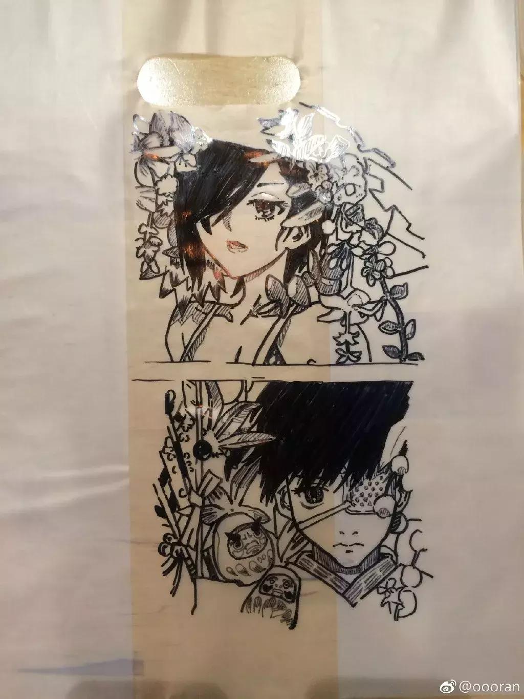 外卖小哥颜值高走红,全网最牛外卖小哥画画