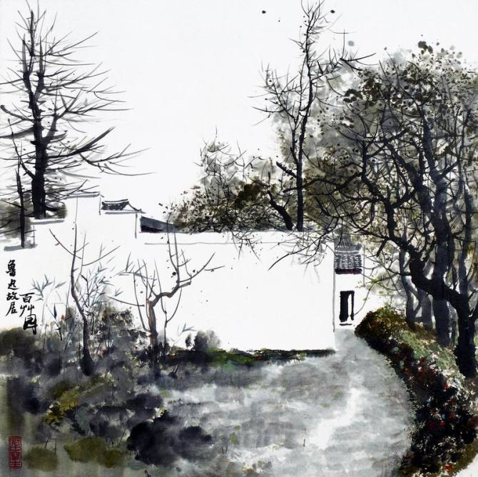 优秀的色彩风景写生作品,下乡风景速写写生教程