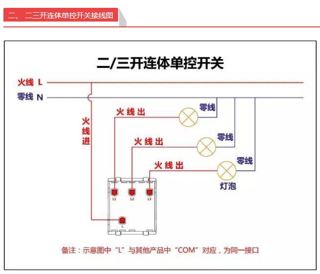 单开开关双控怎么接线实物图,一开双控单控接线方法图