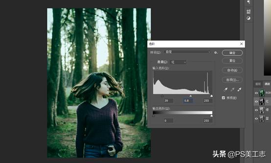 ps黄绿色人像调色教程,ps怎么调色彩浓郁的照片
