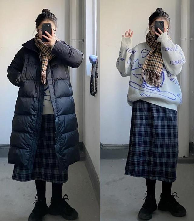 基础款黑色长款羽绒服怎么搭配,40-50岁黑色长款羽绒服搭什么裤子