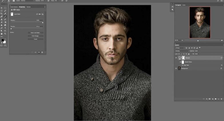 ps肖像处理,ps如何锐化人像面部