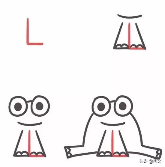 简笔画用字母m画一辆自行车,创意字母简笔画启蒙