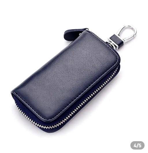 钥匙扣真皮小钱包,小型多功能钥匙包真皮