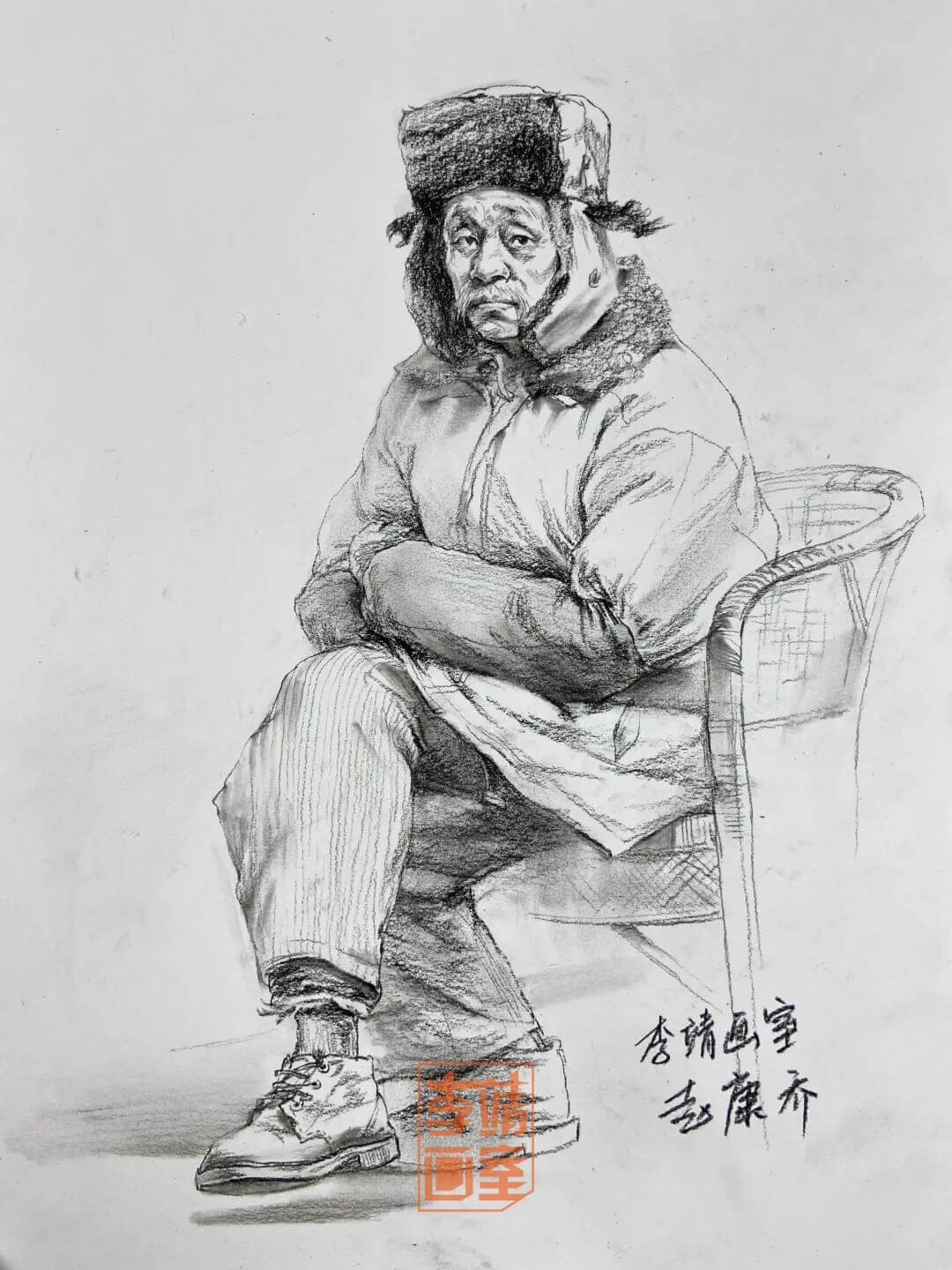 北京李靖美术培训中心门票,北京李靖画室素描半身像