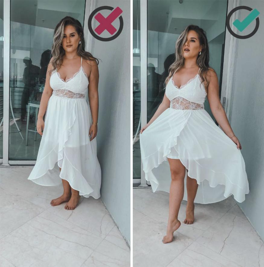 最好看又不显胖的拍照姿势,拍照怎么摆pose不显胖