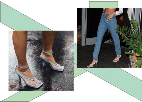 显腿型的凉鞋,粗跟凉鞋穿出女人的气质不累脚
