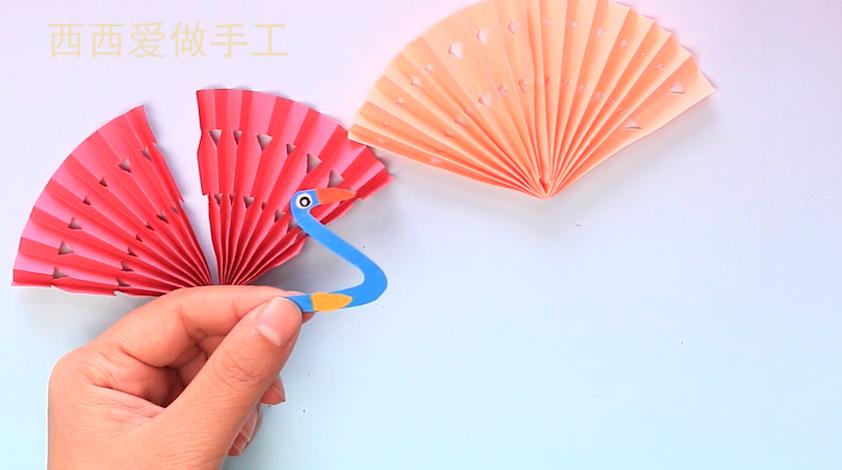 教师节立体孔雀手工制作贺卡,教师节简单手工制作贺卡立体孔雀