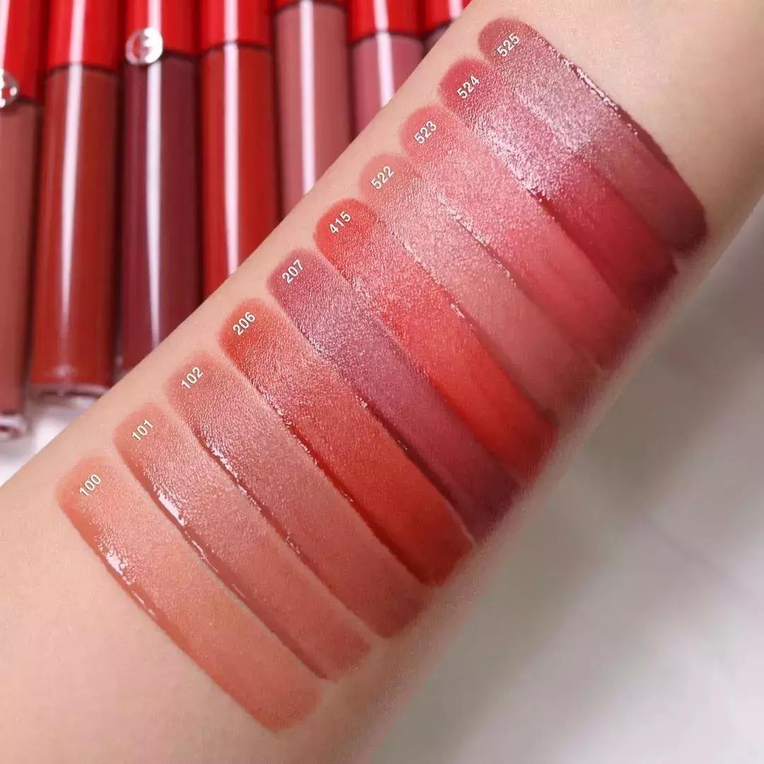 阿玛尼黄皮适合的口红唇釉,阿玛尼红管唇釉口红