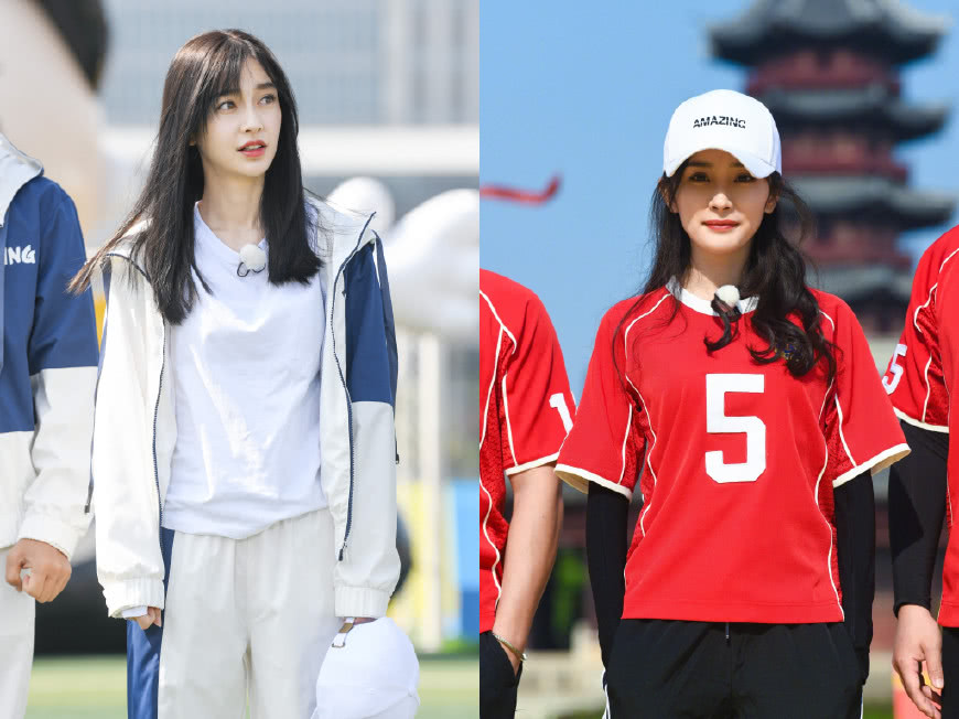 杨幂和baby同穿唯美星空裙,杨幂与杨颖同框运动鞋