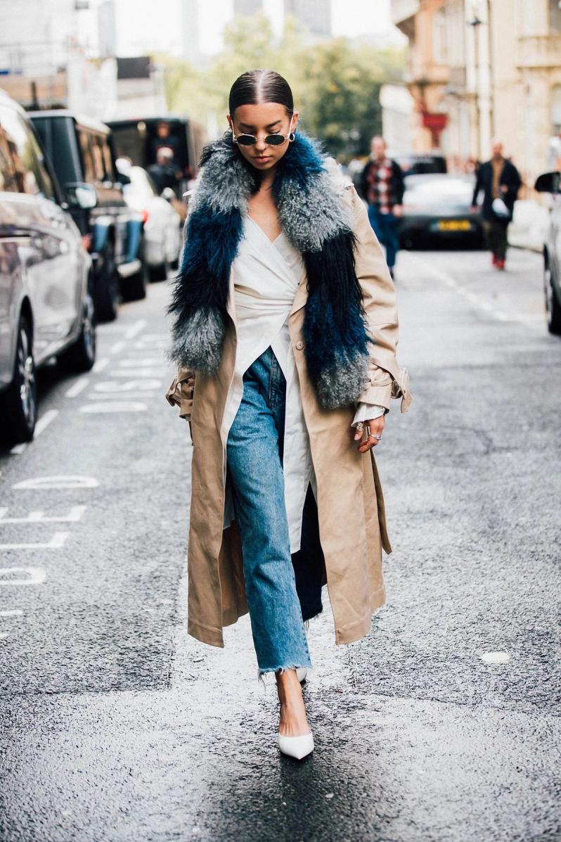 多种系法围巾女款配大衣,搭配大衣超美的一款围巾系法