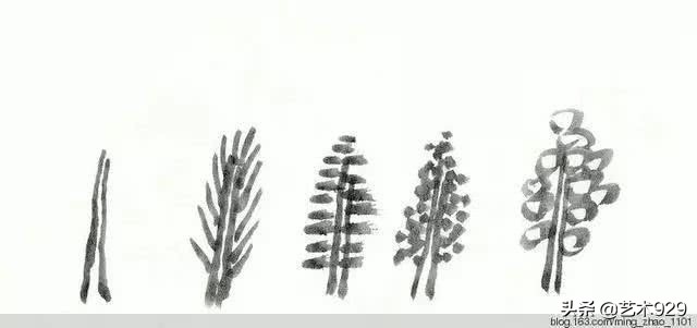 山水画树木画法技法视频,山水画中的树教学