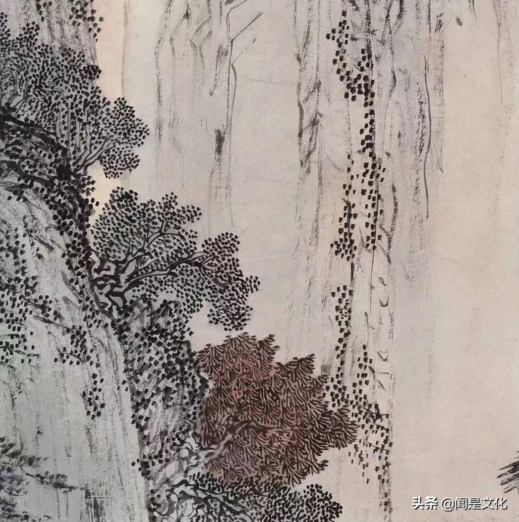 国画清供图作品欣赏,山松楼阁图国画