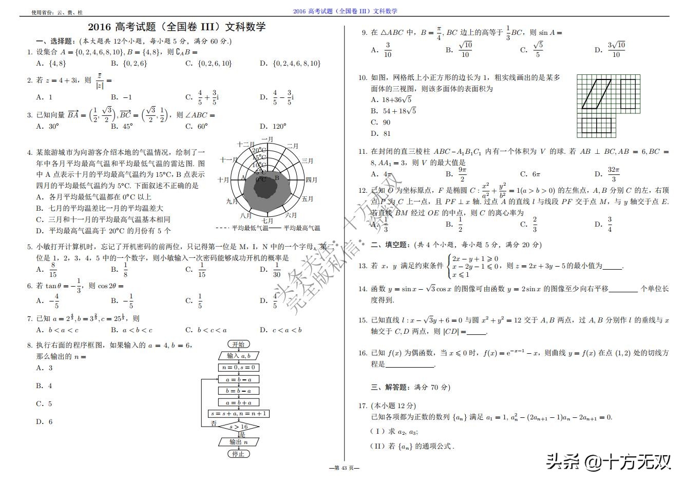2023年高考数学试卷真题全国乙卷,2019高考真题数学全国卷二卷