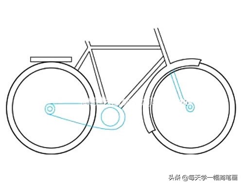 骑自行车的人怎么画简笔画,怎样画自行车简笔画简单又漂亮