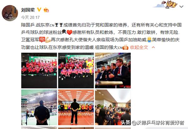 驻日本大使,世乒赛刘国梁庆功会