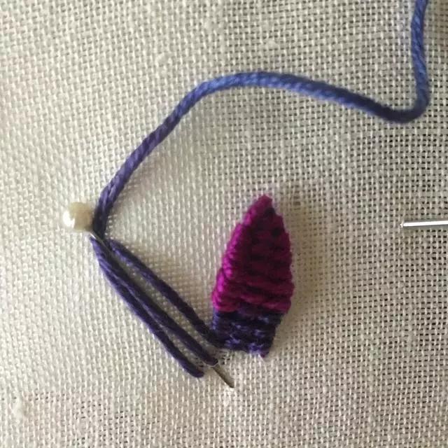 刺绣教程4种简单的小花图案,精美的立体花朵刺绣教程