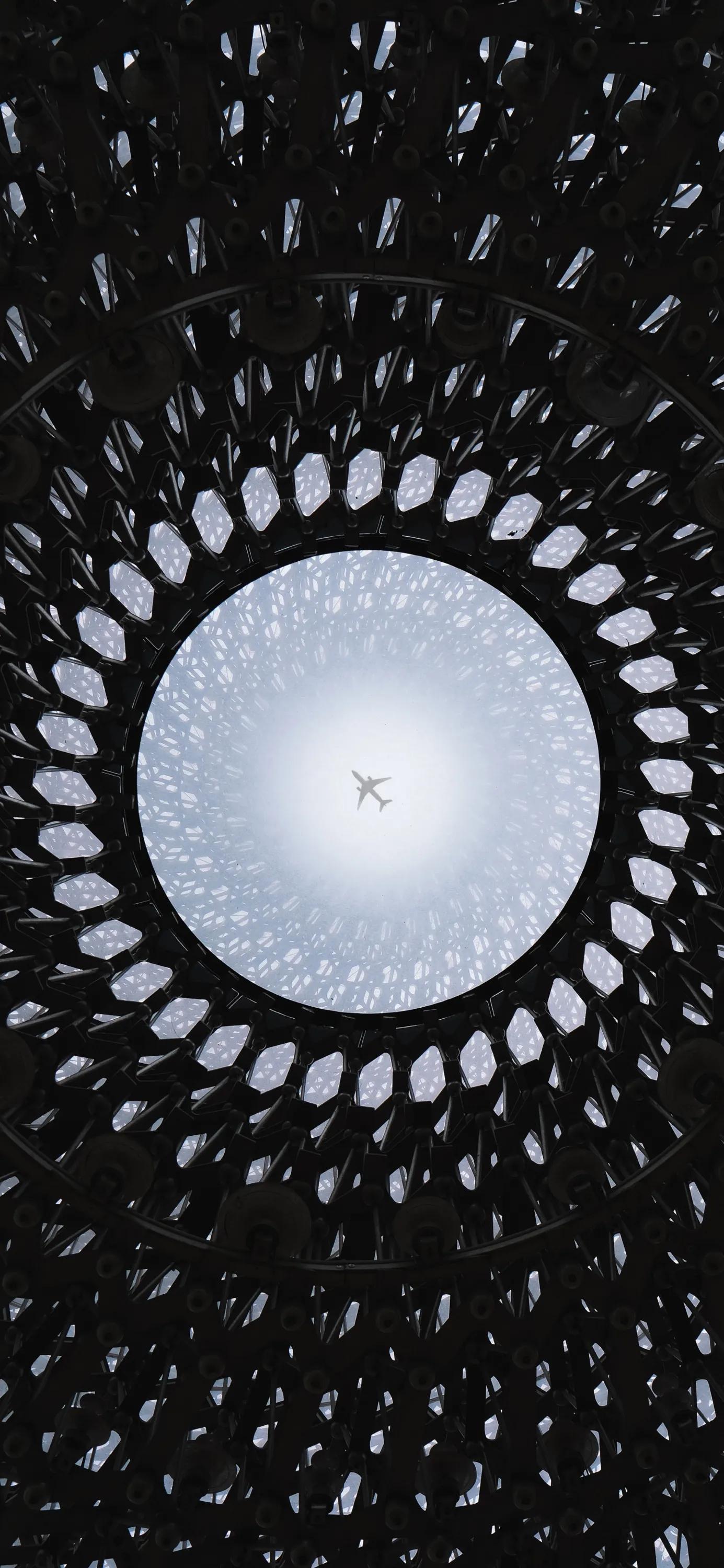 黑白圆形壁纸高清大图,创意炫彩手机壁纸