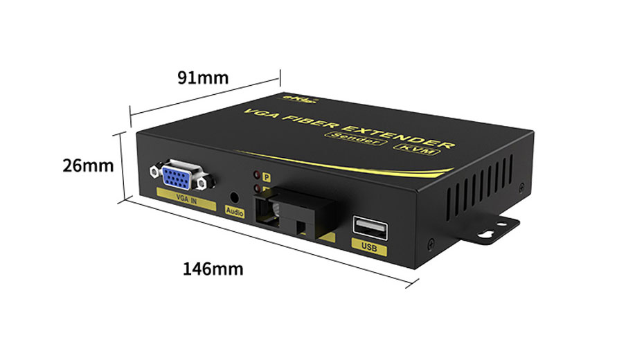 VGAKVM*端机光**VFKU200能延长多远？20公里