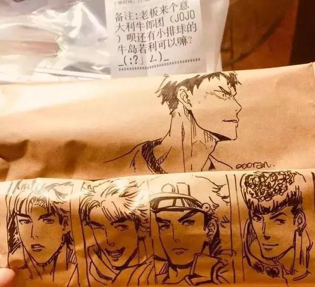 外卖小哥无所不能画画,外卖小哥手绘火了