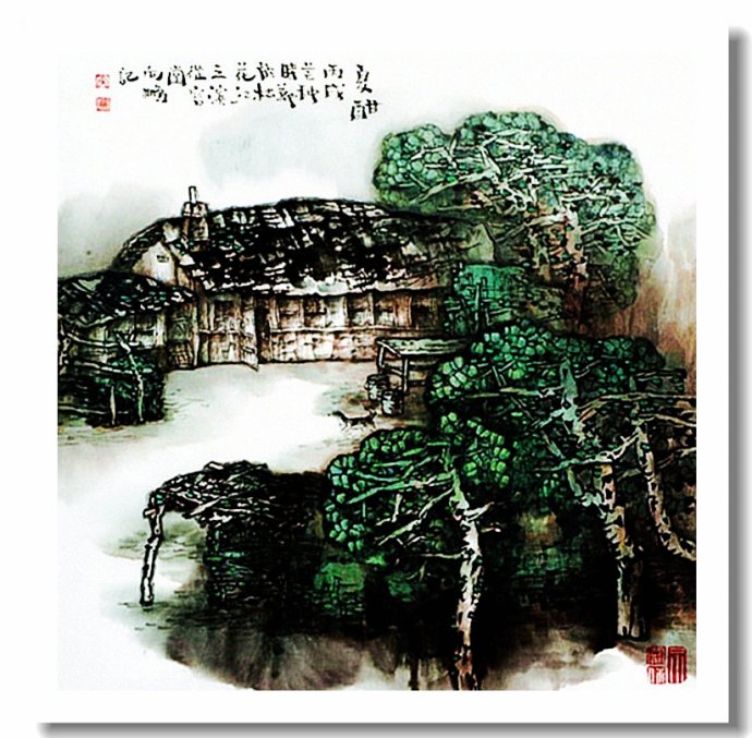 李向鸿山水画精品欣赏,李雁飞写意山水画