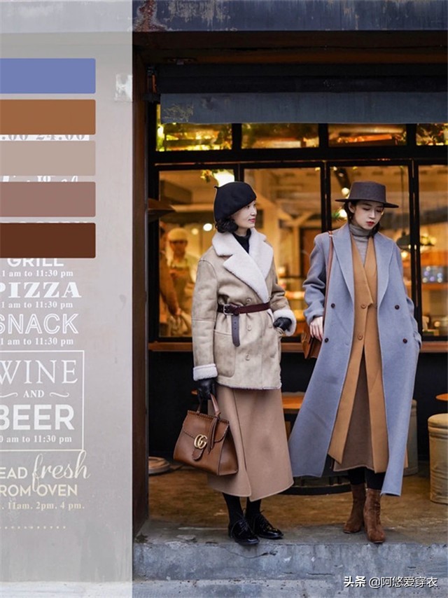 三木母女的冬季无龄感穿搭,三木西装博主穿搭155高