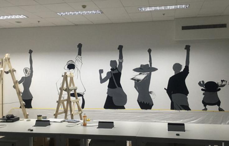 适合家门口的墙绘图片大全100幅,适合办公室的墙绘图片