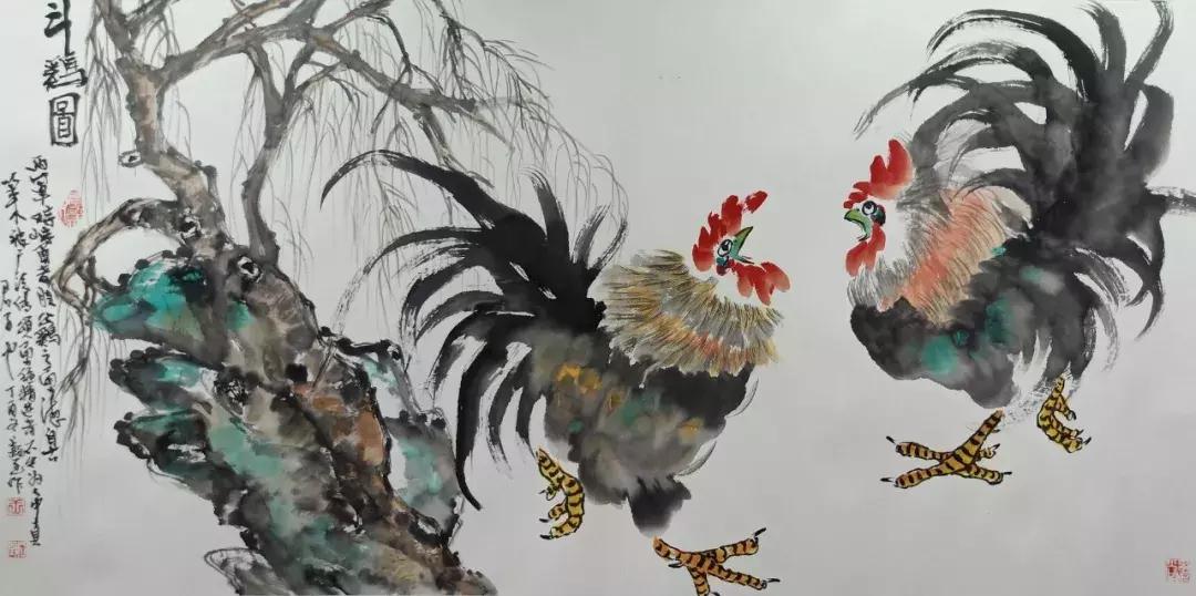 查看名家画雉鸡作品欣赏,王韬画鸡图片大全