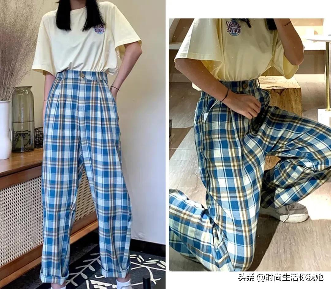 小个子穿搭145-150高腰裤子,小个子穿搭150高腰上衣