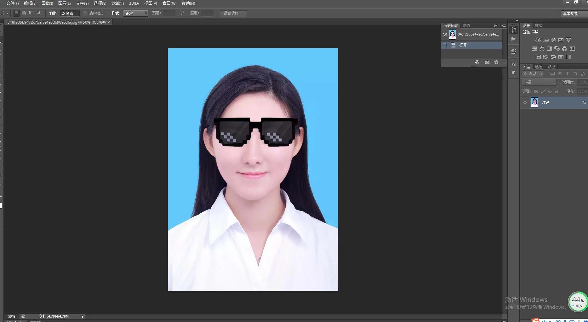怎么蓝底换白底证件照,手机照片换蓝底证件照
