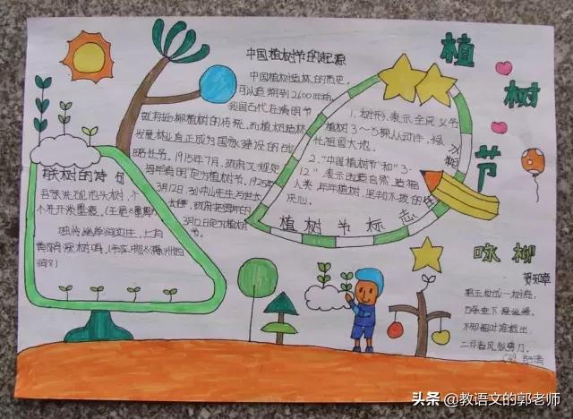 3.12植树节手抄报模板,植树节手抄报素材分享