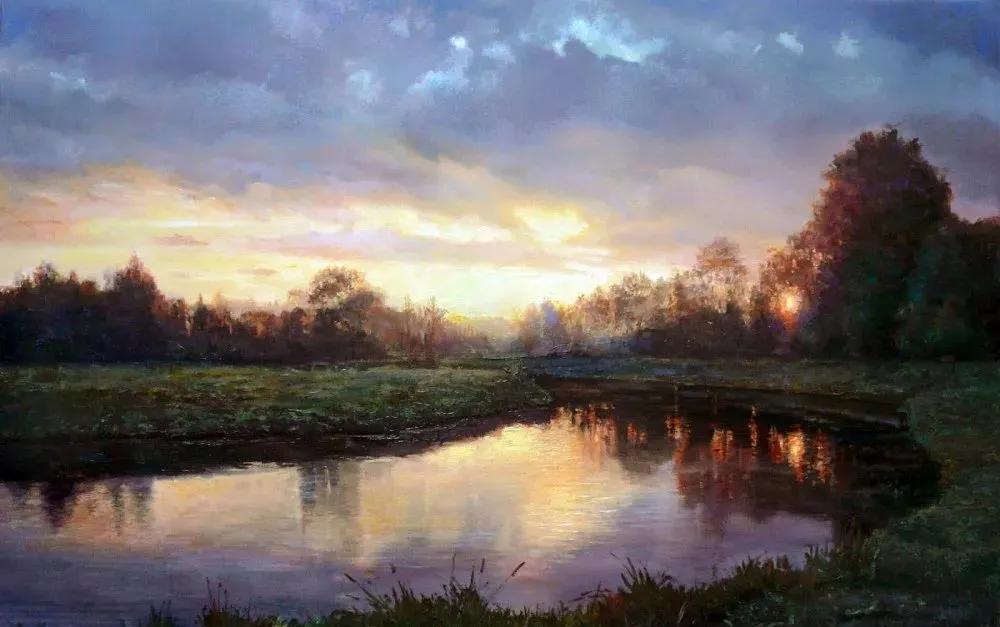 世界著名大师花卉油画,油画漂亮风景画