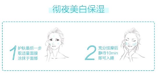 韩束美白补水晚安睡眠面膜,韩束熬夜面膜去黄提亮