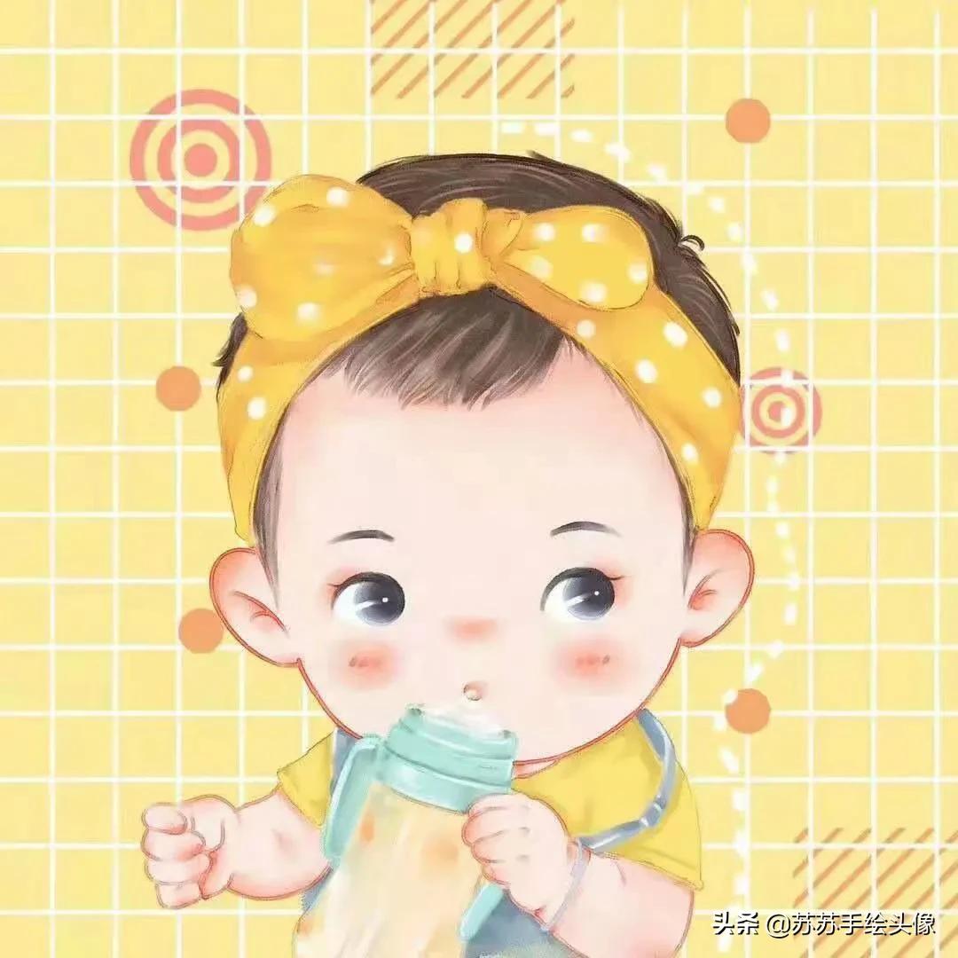 可爱又摆烂的萌娃头像,可爱到顶点的萌宝头像