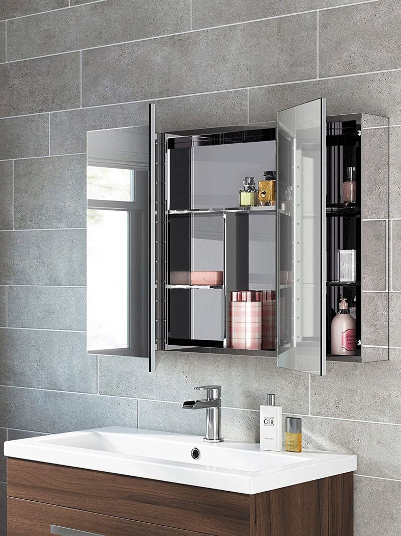 浴室柜镜柜是要全镜面还是半镂空,浴室镜柜怎么选